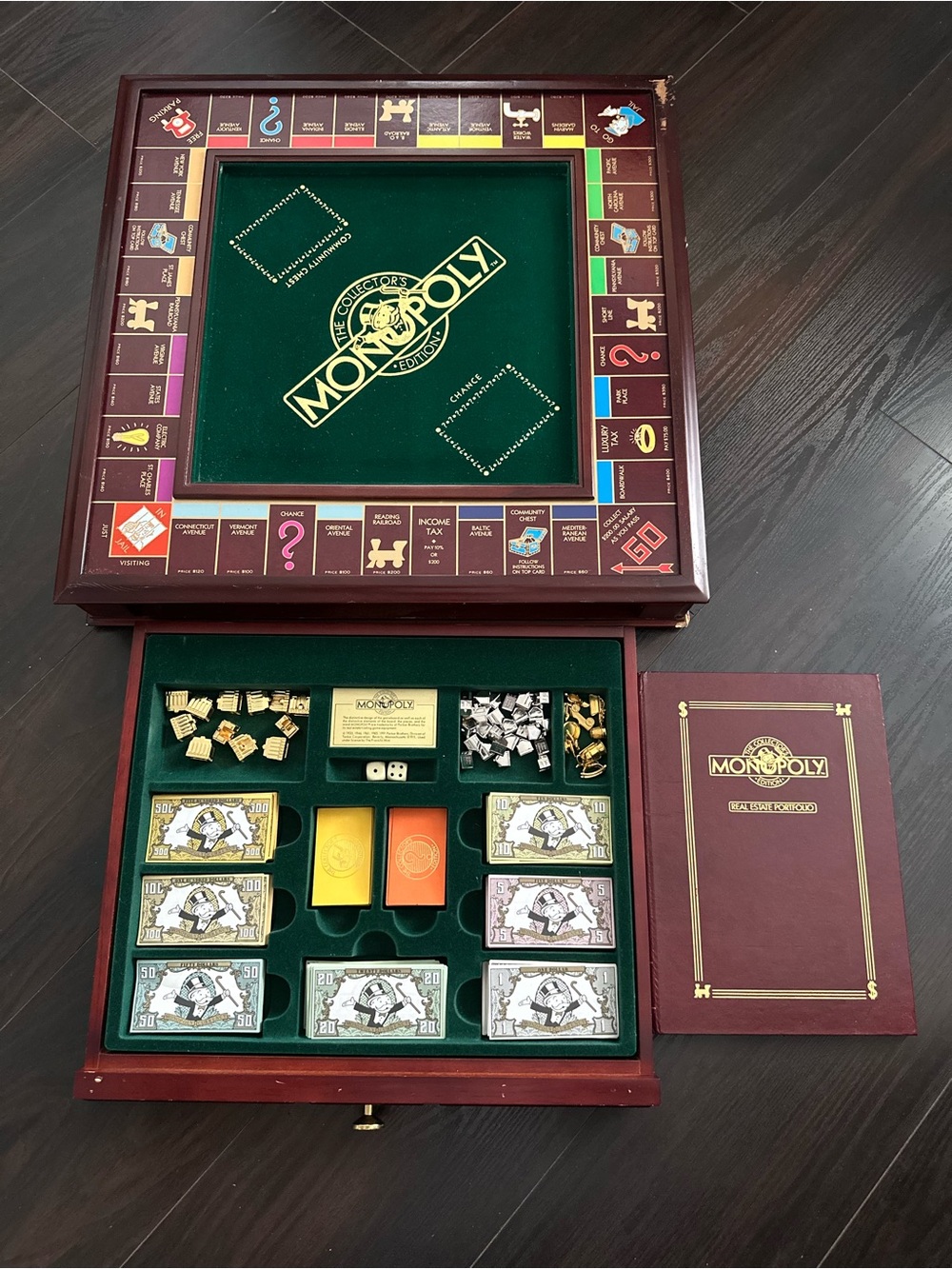 Monopoly Collector's Edition Board Game in Burgundy & Green